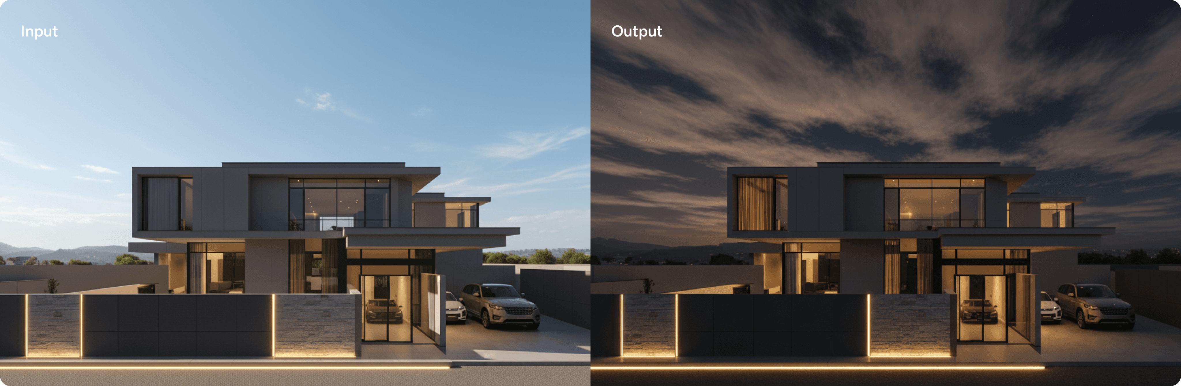 turn facade shots to interiors